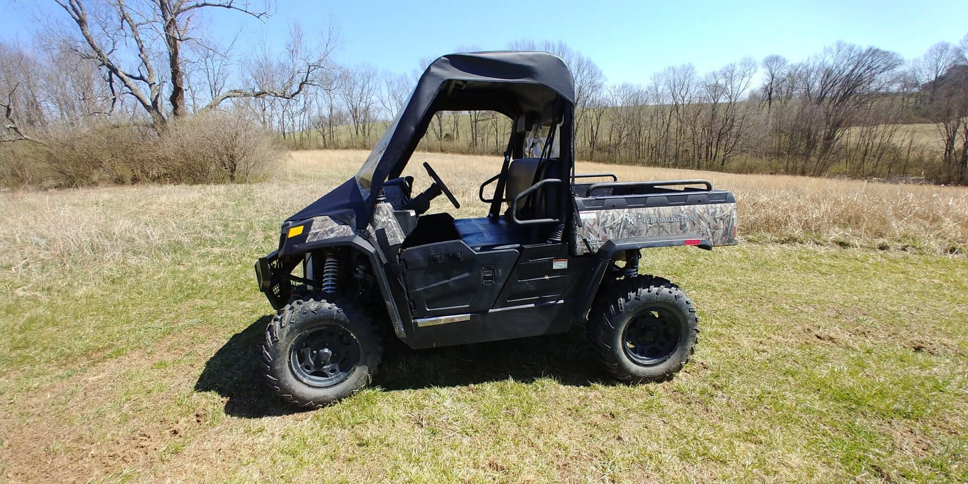 HiSun Sector 550/750 - Vinyl Windshield/Top Combo - Image 2