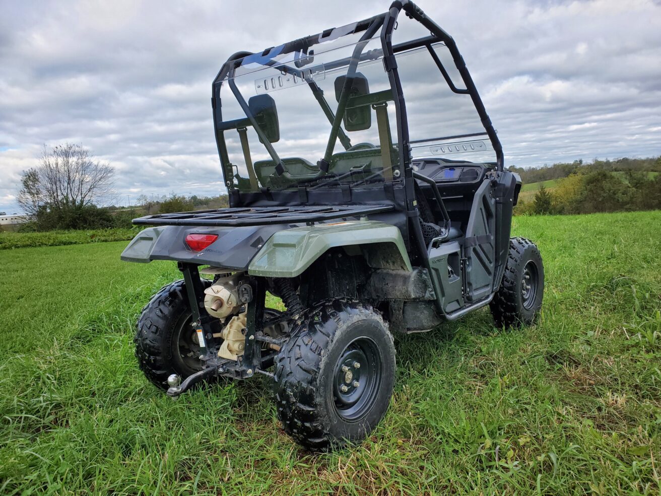 Honda Pioneer 500/520 - Lexan Back Panel w/Vent and Soft Lower Panel Options
