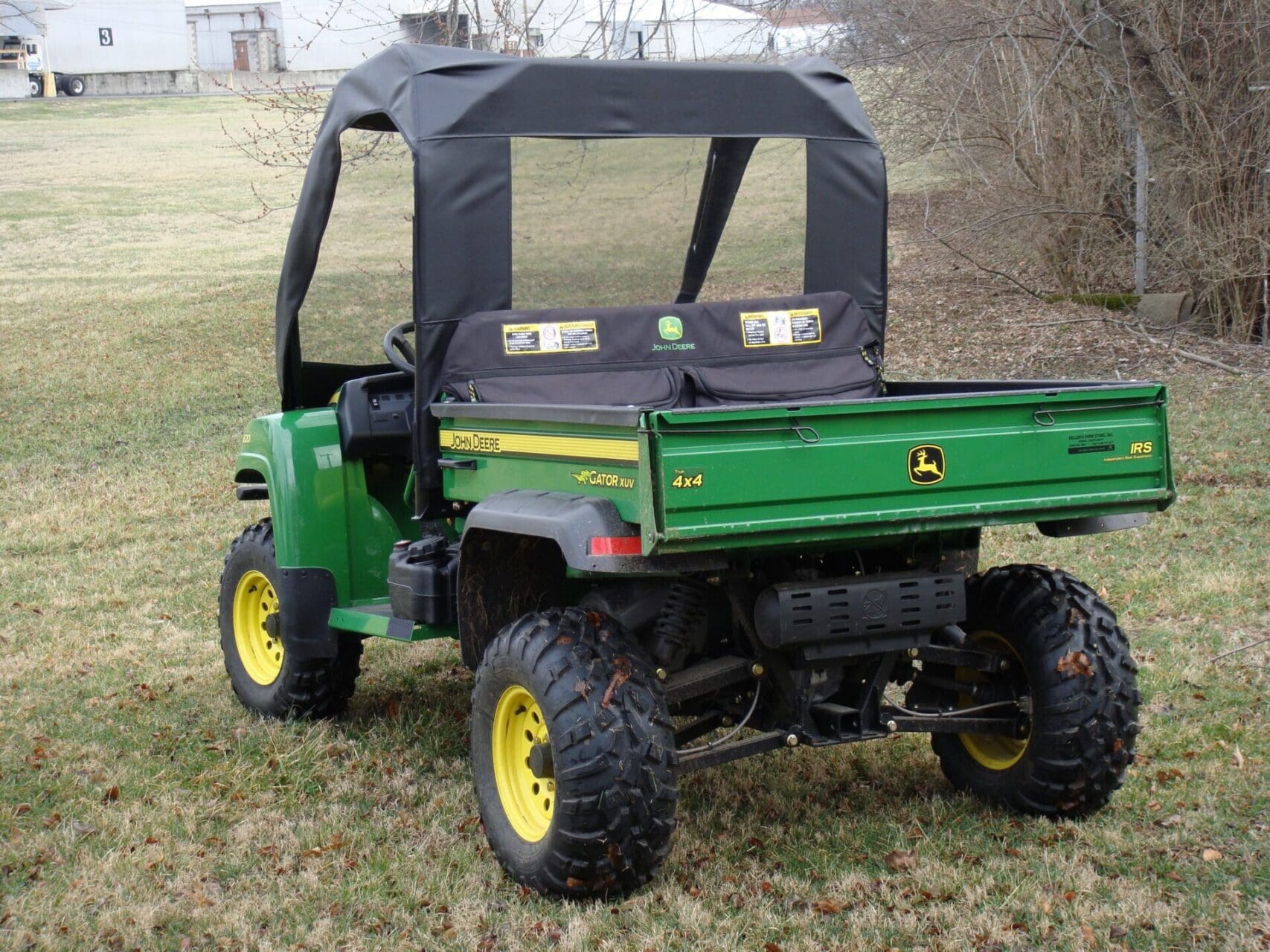 Utility vehicle with protective canopy