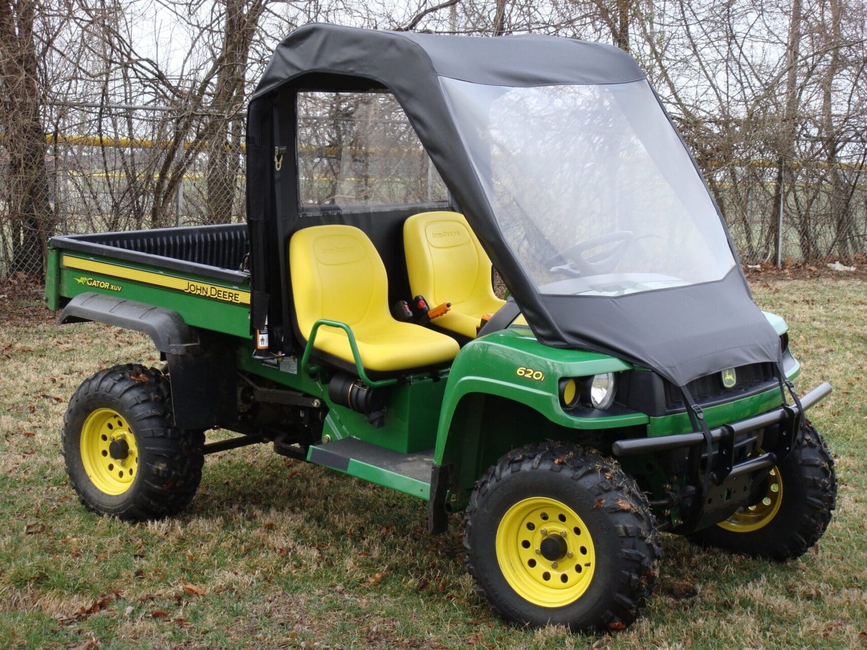 John Deere Gator with windshield and canopy