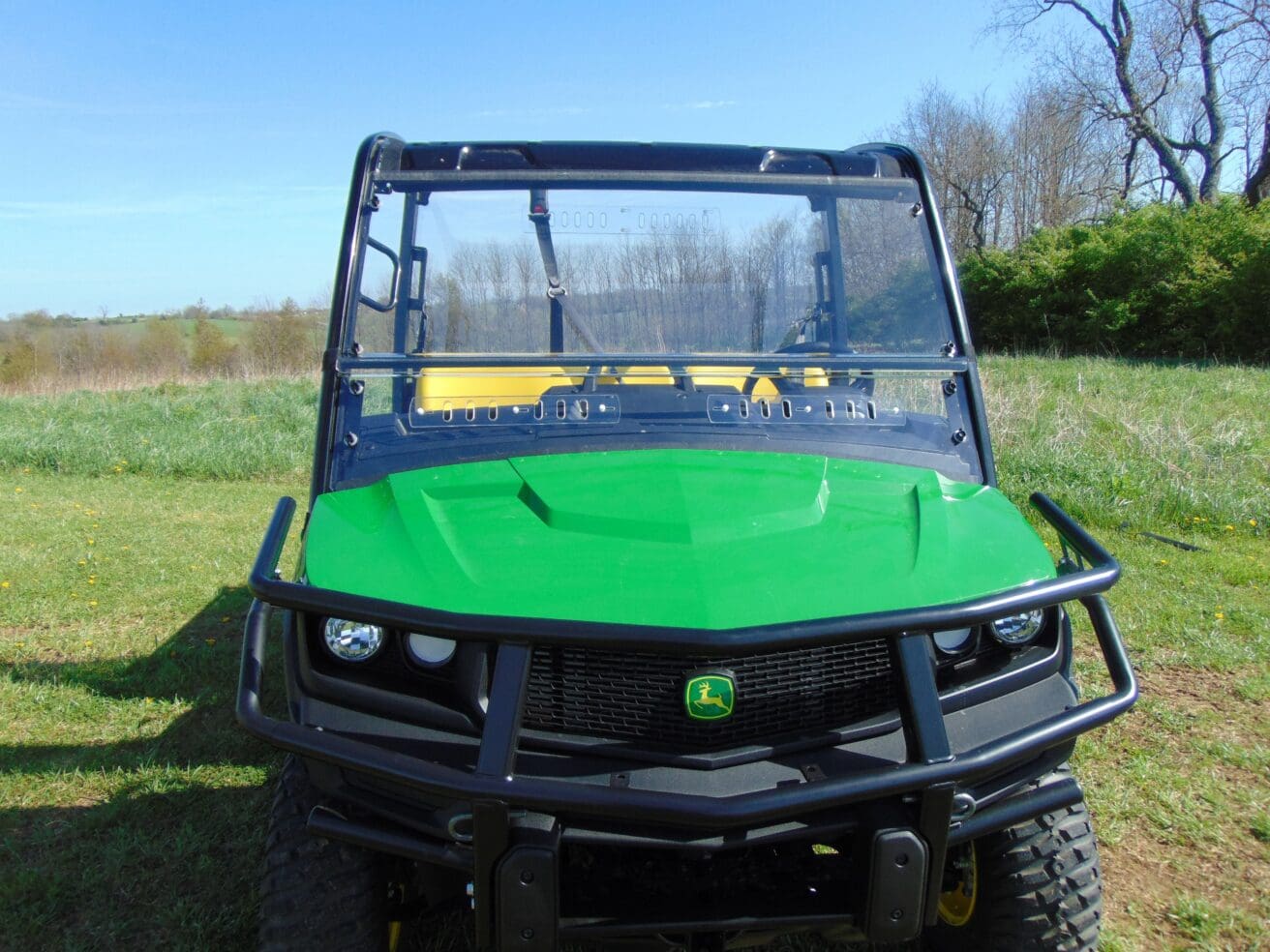John Deere Gator 835/865 - 2 Pc Polycarb Windshield w/Vent and Hard Coat Options