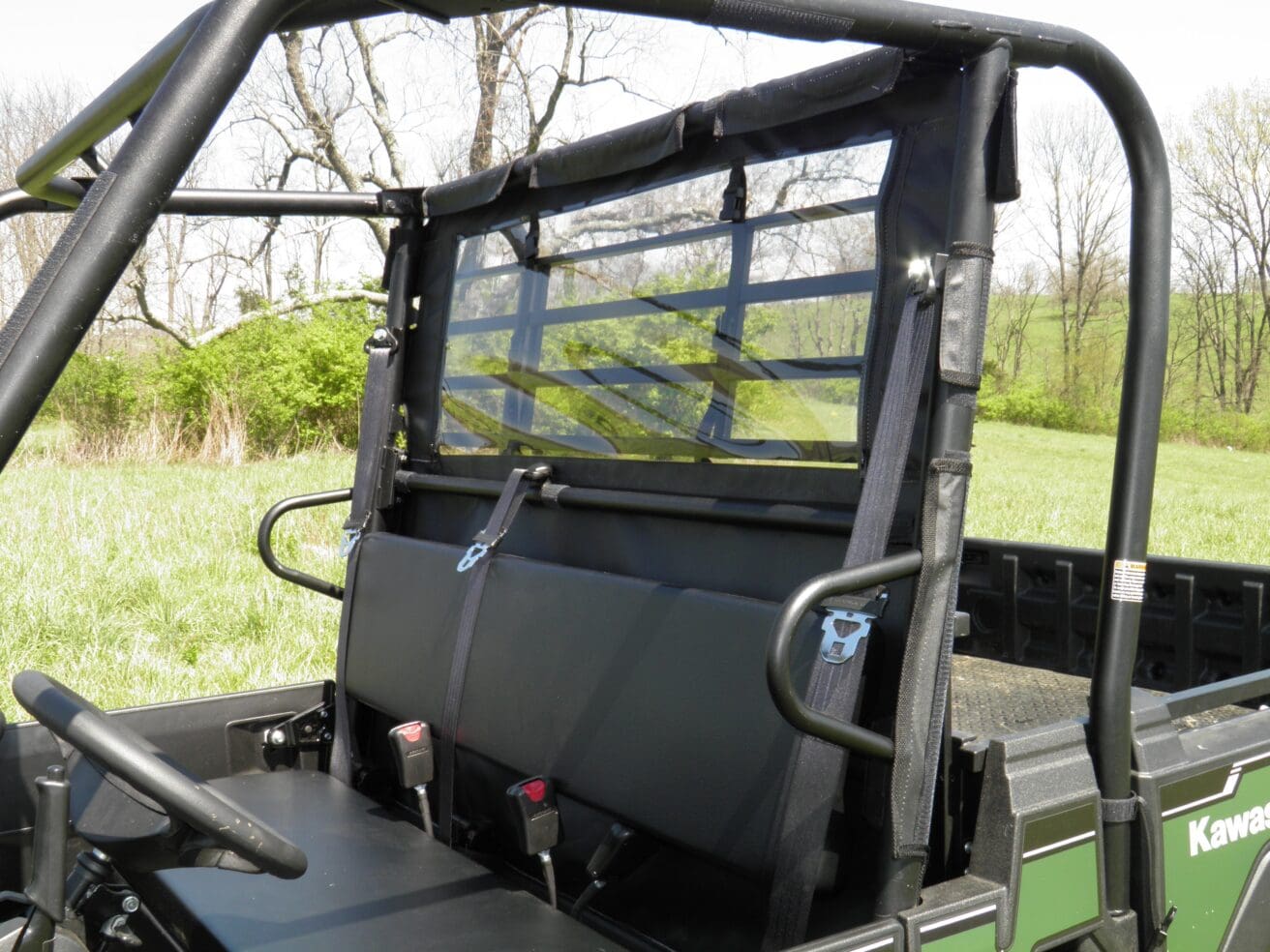 Kawasaki UTV bench seat with roll cage