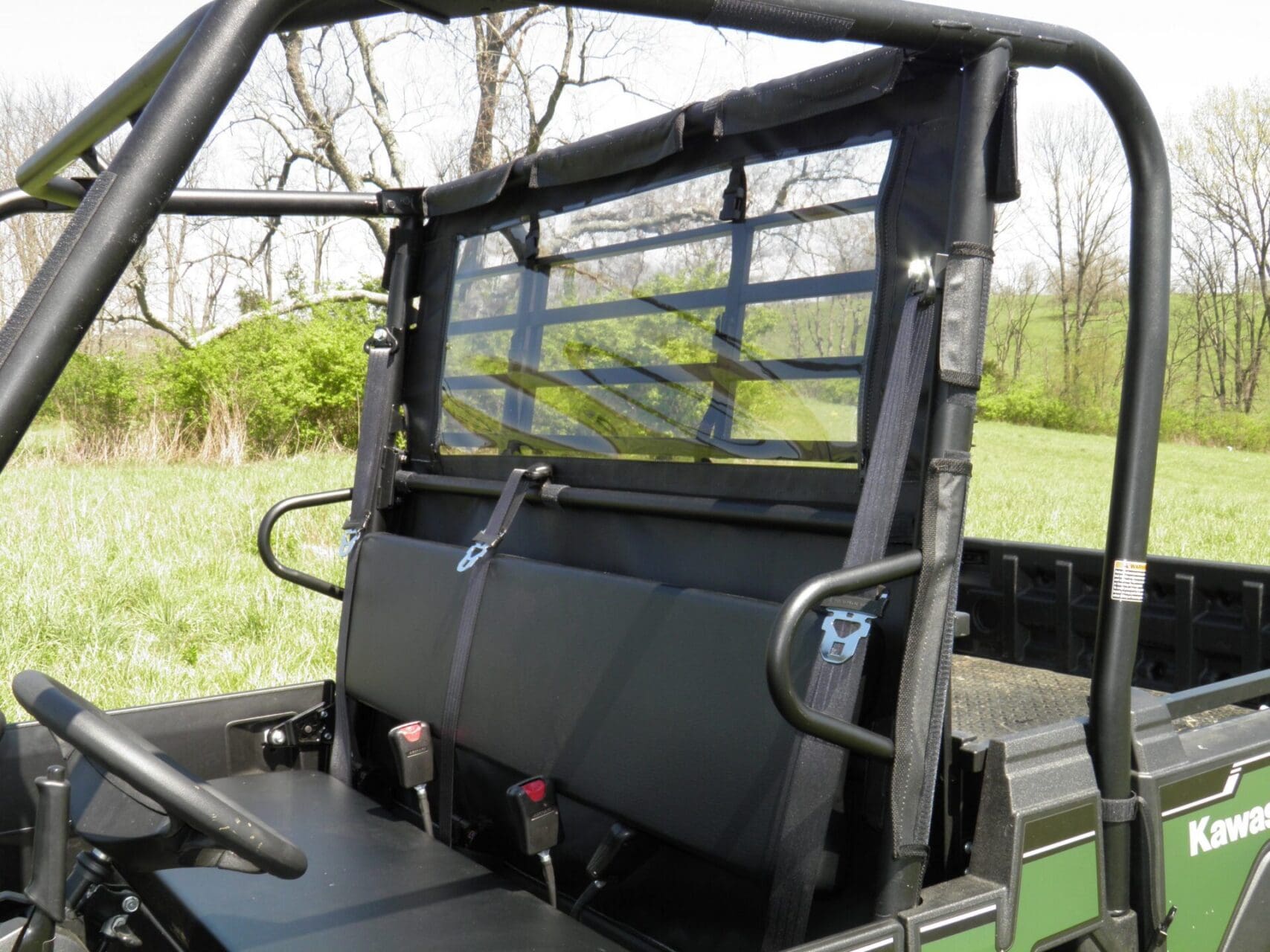 Kawasaki UTV bench seat with roll cage