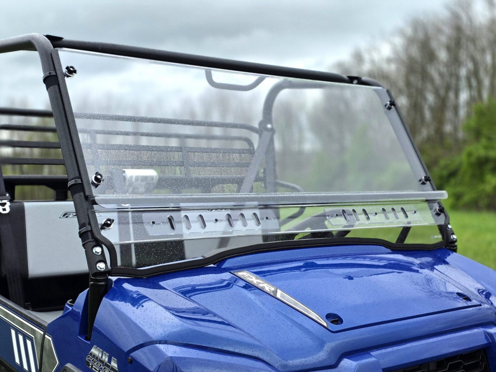 Kawasaki Pro FXR - 2 Pc General-Purpose Windshield with Vent/Clamp Options - Image 3