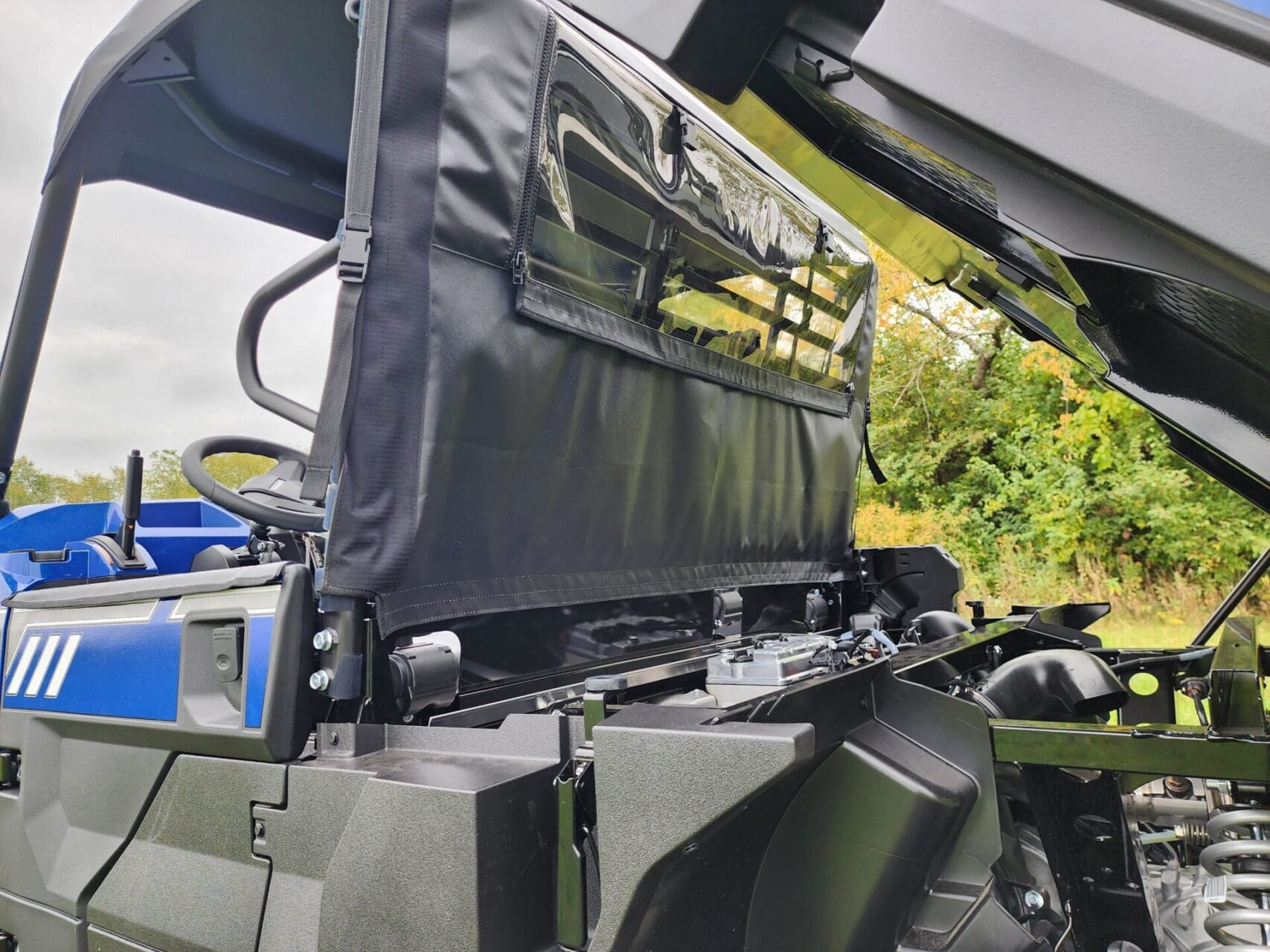 Kawasaki Pro FXR - Full Cab Enclosure for Hard Windshield (Upper Doors) - Image 6