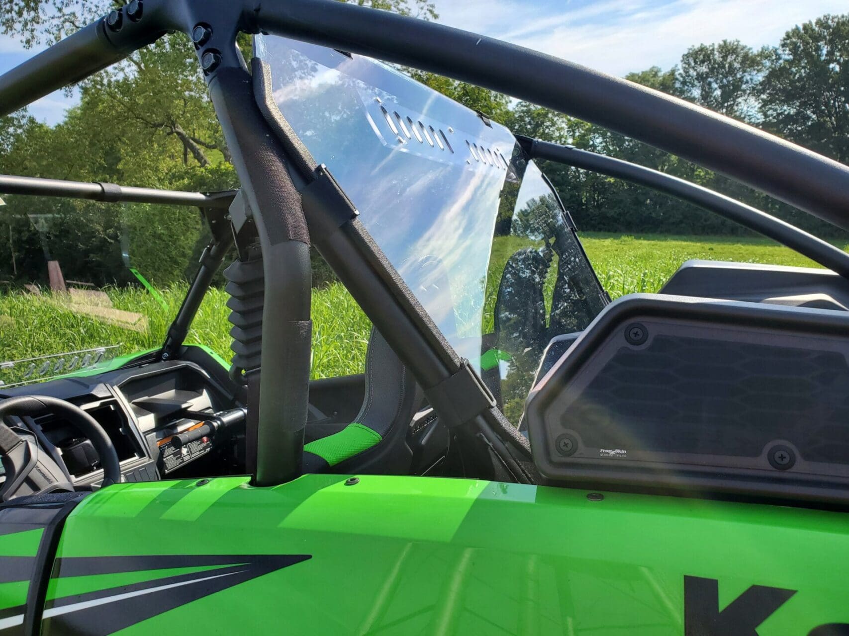 Kawasaki Teryx KRX Crew - 1 Pc Polycarbonate Rear Windshield - Image 2