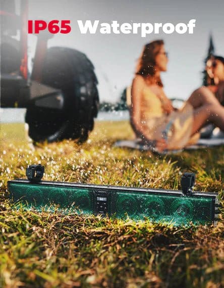 Kemimoto - 33-inch 8-Speaker RGB UTV Bluetooth Sound Bar for UTVs with 1.75" to 2.25" Roll Bars - Image 7
