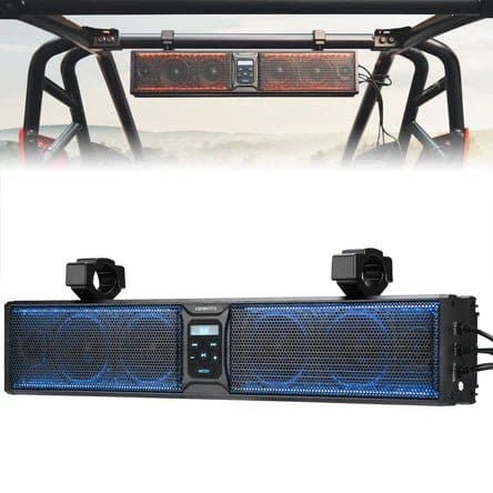 Kemimoto - 6 Speaker 26" RGB Universal Sound Bar for UTVs with 1.75" to 2.25" Roll Bars - Image 9