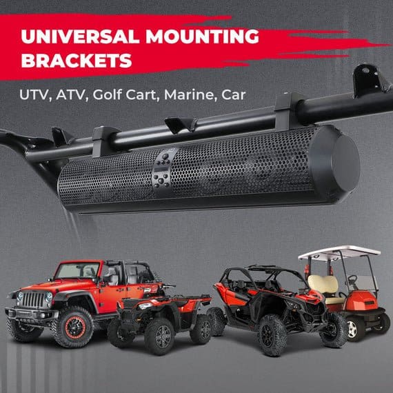 Kemimoto - 6 Speaker Bluetooth Sound Bar for UTVs with 1.56" to 2.25" Roll Bars - Image 6