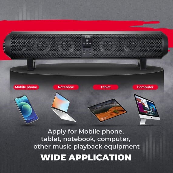 Kemimoto - 6 Speaker Bluetooth Sound Bar for UTVs with 1.56" to 2.25" Roll Bars - Image 3