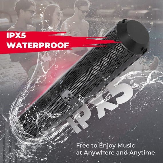 Kemimoto - 6 Speaker Bluetooth Sound Bar for UTVs with 1.56" to 2.25" Roll Bars - Image 7