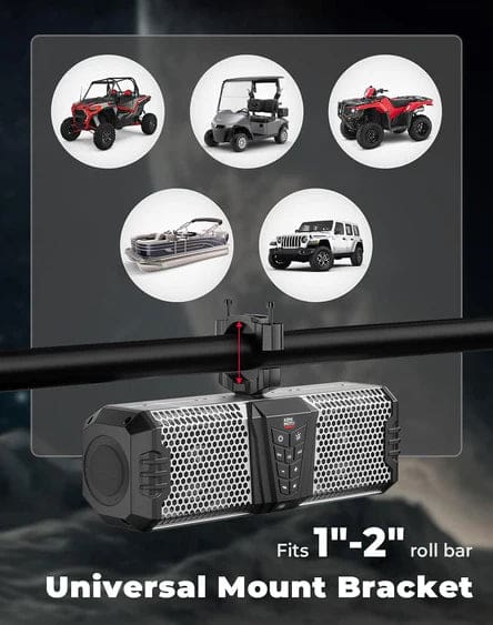 KEMIMOTO Midnight S40 16" Aluminum RGB Bluetooth Soundbar Silver - Image 9