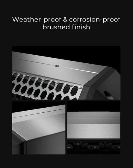 KEMIMOTO Midnight S40 16" Aluminum RGB Bluetooth Soundbar Silver - Image 7