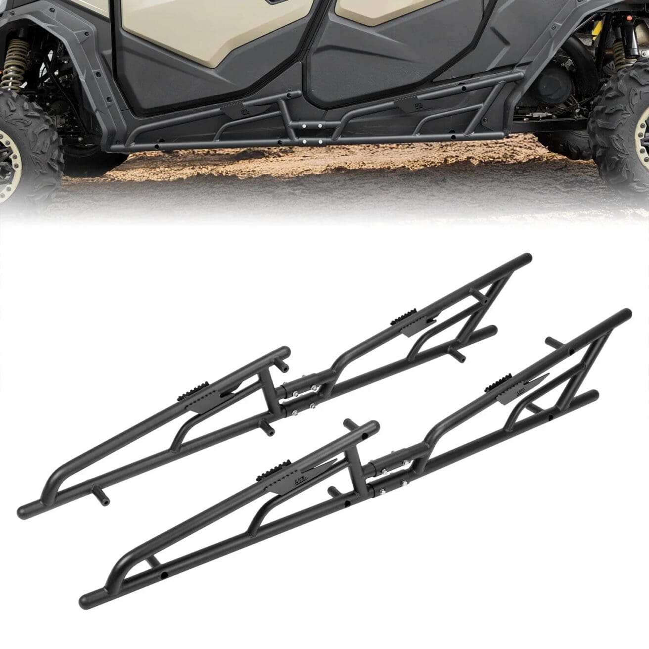Nerf Bars Rock Sliders with Step Function for CFMOTO ZForce 950 Sport-4
