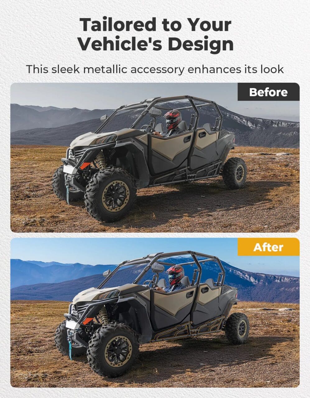 Nerf Bars Rock Sliders with Step Function for CFMOTO ZForce 950 Sport-4 - Image 2