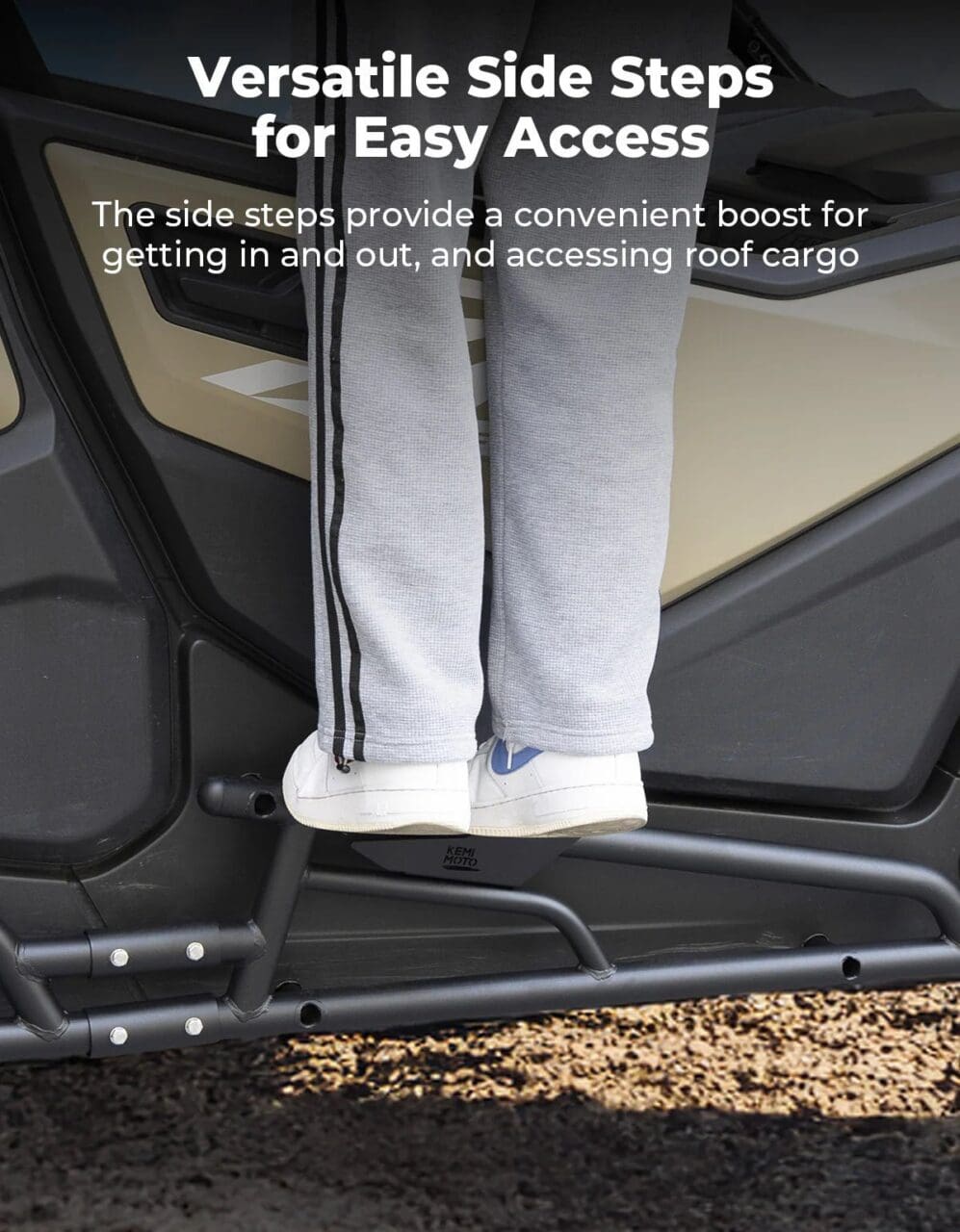 Nerf Bars Rock Sliders with Step Function for CFMOTO ZForce 950 Sport-4 - Image 3