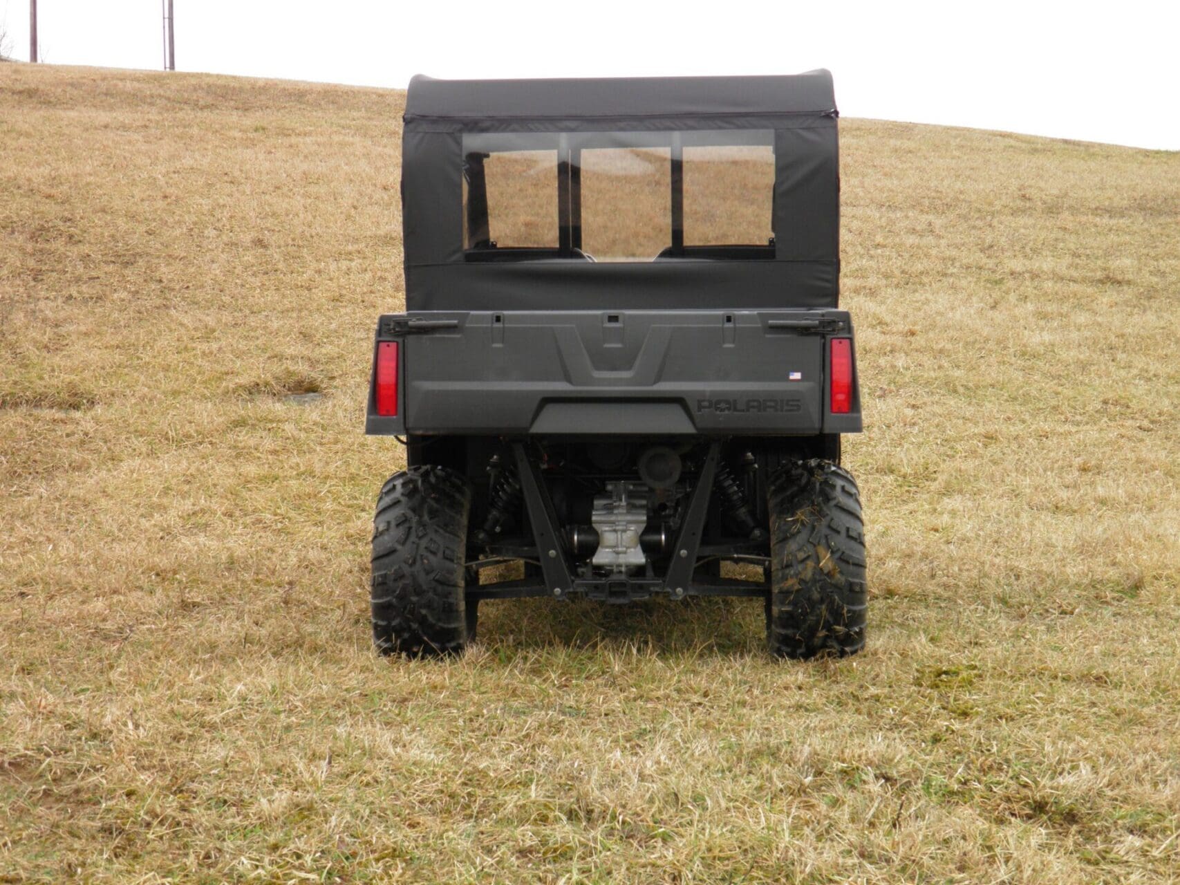Polaris Ranger Crew 570 Mid Size - 4 Passenger - CAMO Full Cab Enclosure with Vinyl Windshield - Image 4