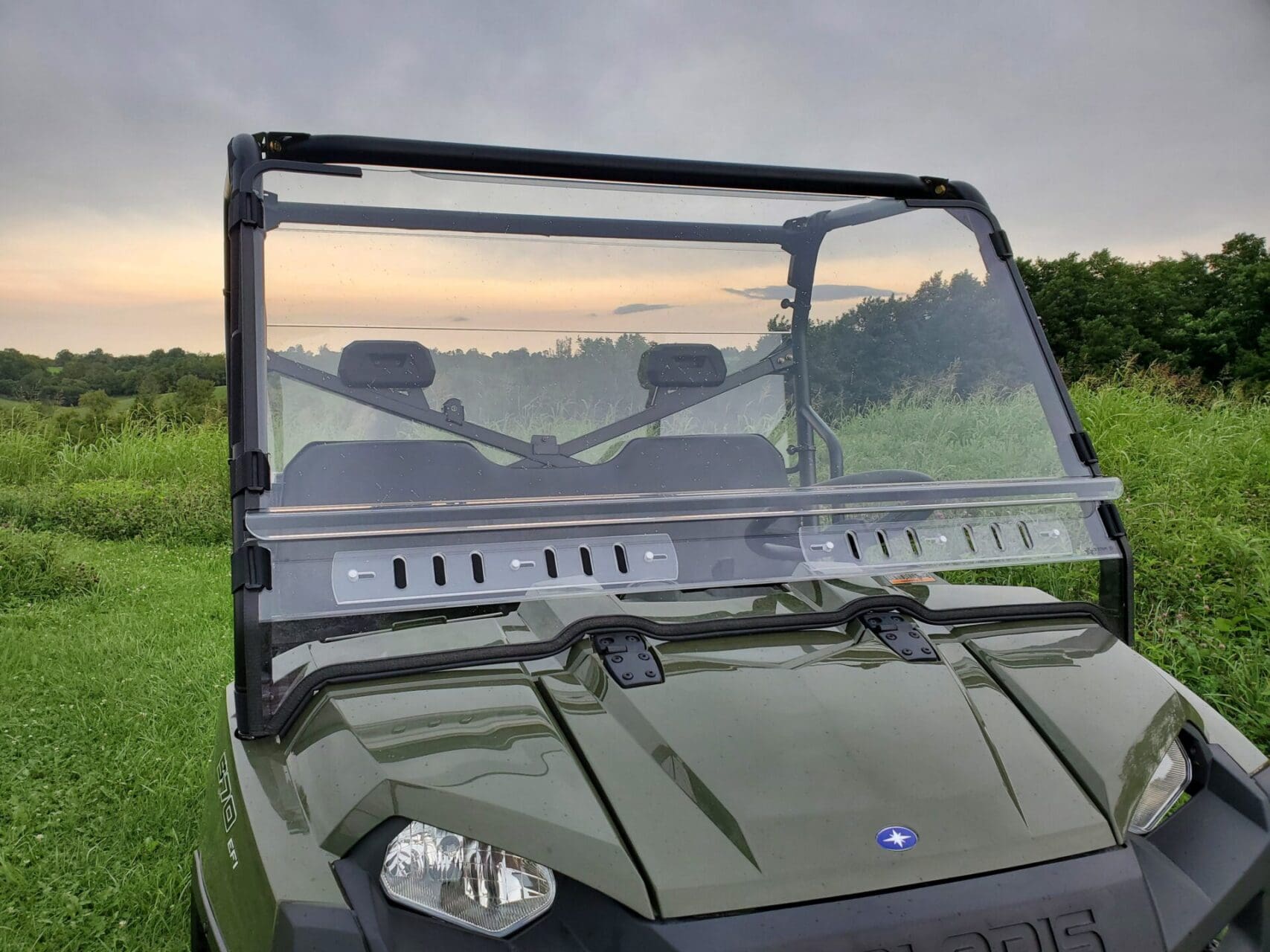 Polaris Ranger Full-Size Crew 570 - 6 Passenger - 2 Pc Scratch-Resistant Windshield