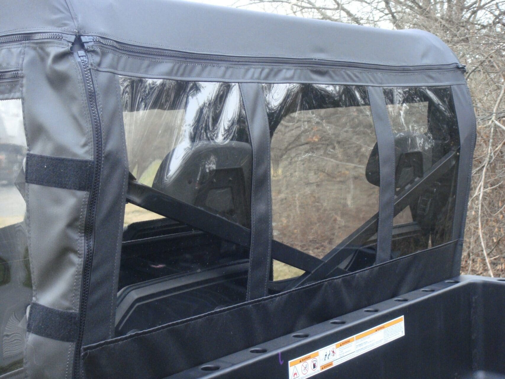 UTV rear clear vinyl window panels