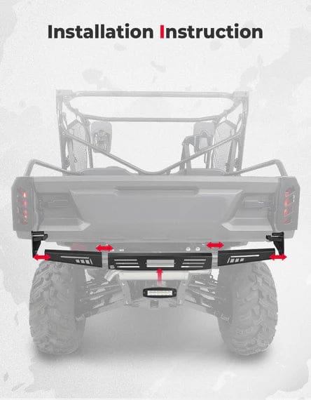 Rear Bumper for Pioneer 1000 1000-6 2016-2025 - Image 7