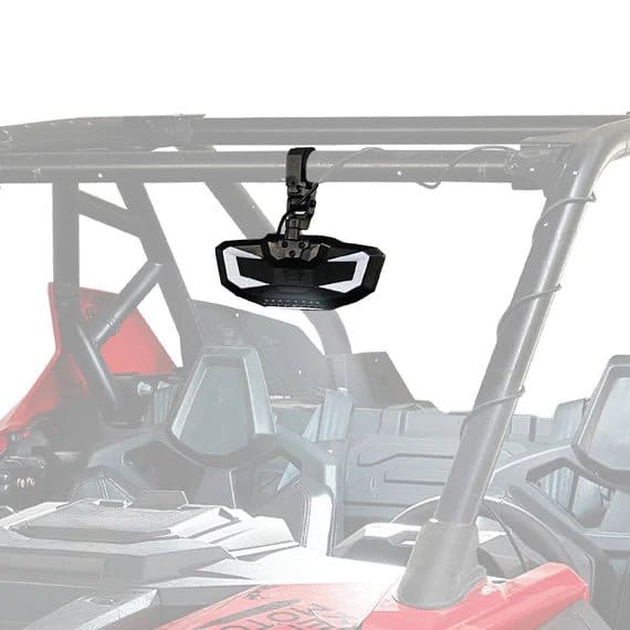 Rear View Mirror with Light Built-in Rechargeable Battery for 1.65" -2" Roll Bar - Image 8