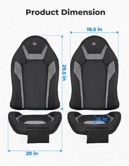 Seat Covers Water-Resistant 1680D for Polaris RZR XP 1000/Turbo 2014-2023 - Image 6