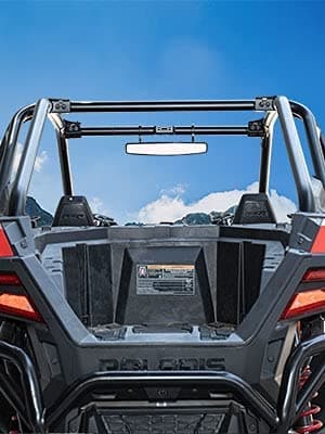 Side Mirrors and Rear Mirror with 1.75" to 2" Roll Bar Cage - Image 6