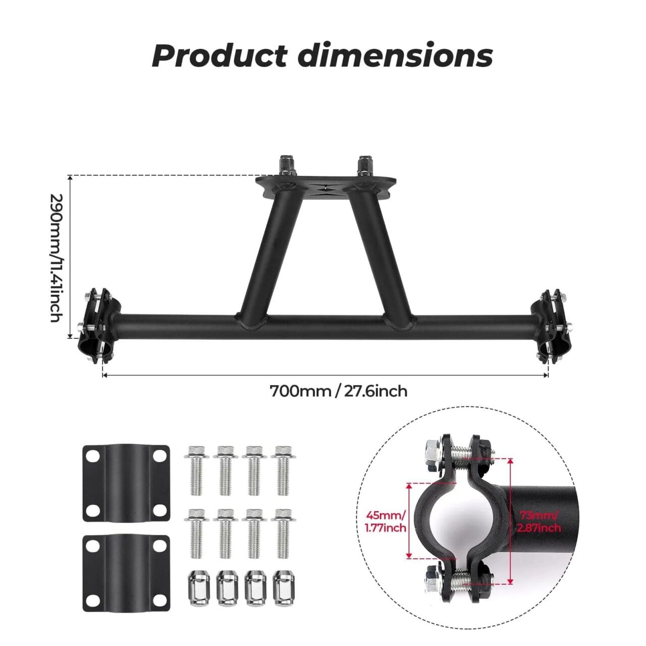 Spare Tire Carrier Mount for Polaris RZR XP 1000/4 1000 /Turbo - Image 6