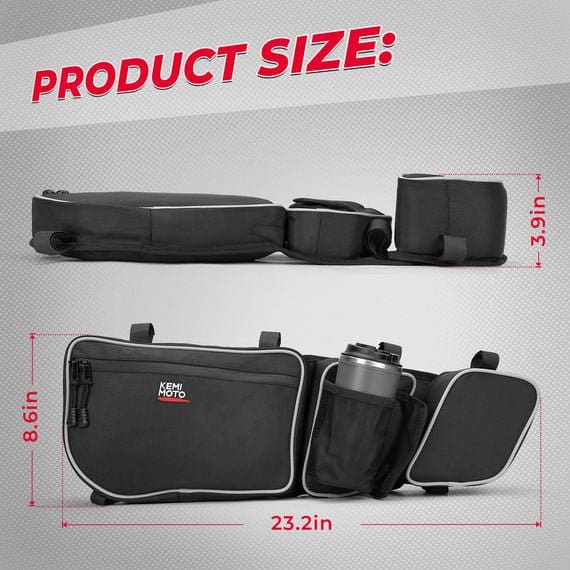 Storage Door Bags with Removable Knee Pad for Can Am Maverick X3 - Image 8