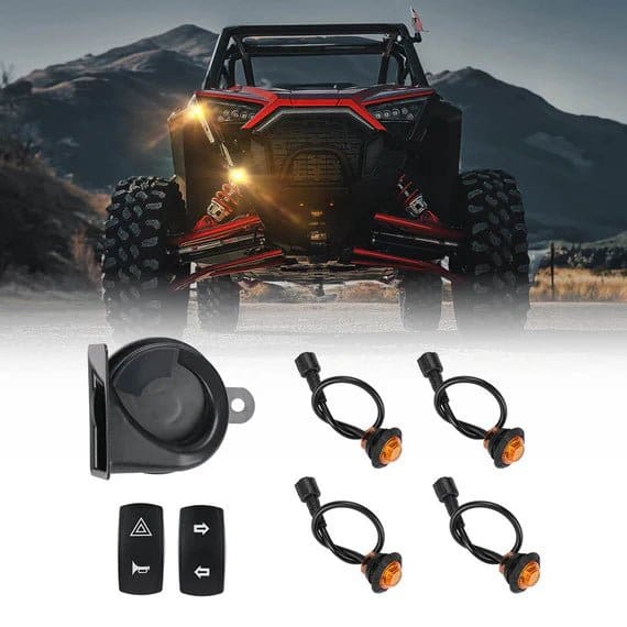 Universal Plug & Play Turn Signal Kit With Rocker Switch & 105D Horn