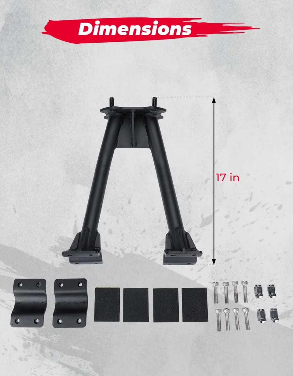 Universal UTV Spare Tire Carrier for 1.5–2 Inch Roll Cages - Image 8