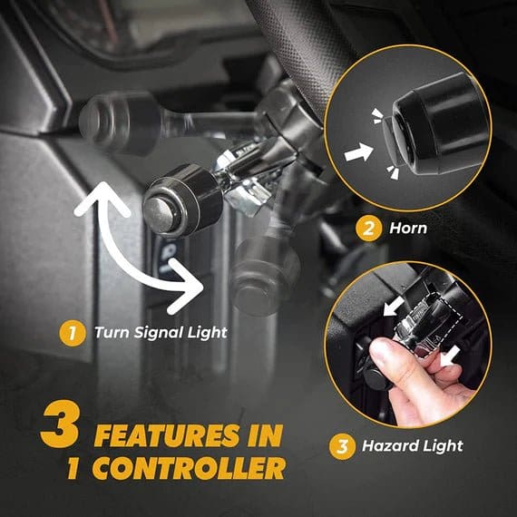 Universial UTV Turn Signal Kit & 105D Horn for Polaris, Can-Am, Pioneer - Image 3