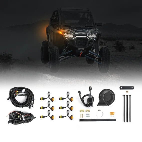 Universial UTV Turn Signal Kit & 105D Horn for Polaris, Can-Am, Pioneer