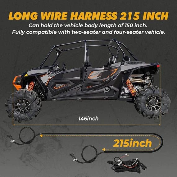 Universial UTV Turn Signal Kit & 105D Horn for Polaris, Can-Am, Pioneer - Image 5