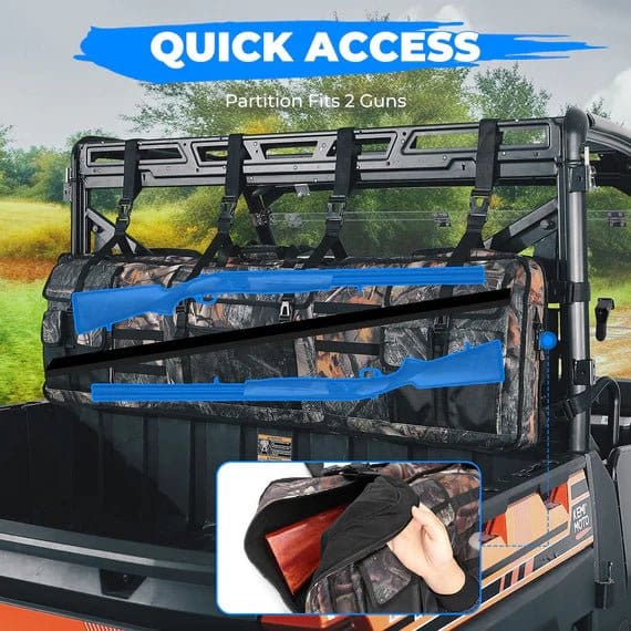UTV Double Gun Holder Tool Rack for Hunting Gear - Image 2