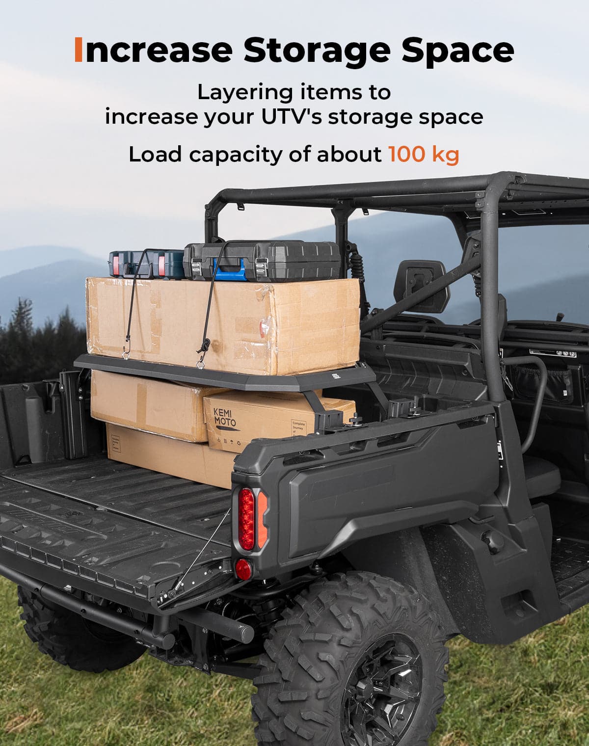 UTV Rear Rack for Can-Am Defender HD10|9|8|7|5 - Image 3