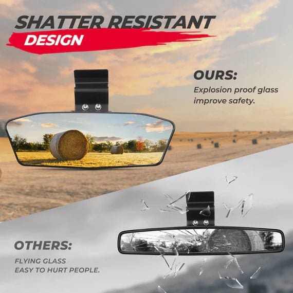 UTV Rear View Mirror with LED Light for Polaris Ranger/ Defender 2015-2024 - Image 3