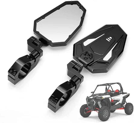 UTV Rear View Side Mirrors for Can Am Maverick X3/ RZR w/ 1.75"-2" roll bar (1 pair) - Image 8