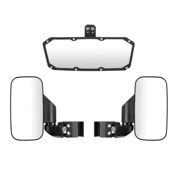 UTV Side Mirrors and Center Mirror for Ranger 500 570 900 1000 XP w/Pro-Fit tube cages - Image 8