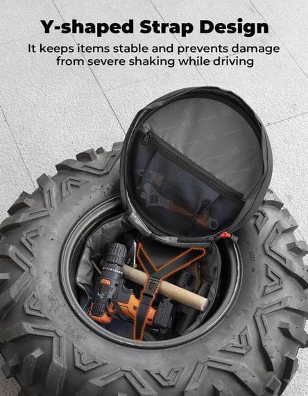 UTV Spare Tire Storage Bag for Can-Am Maverick X3 Polaris RZR XP 1000 - Image 2