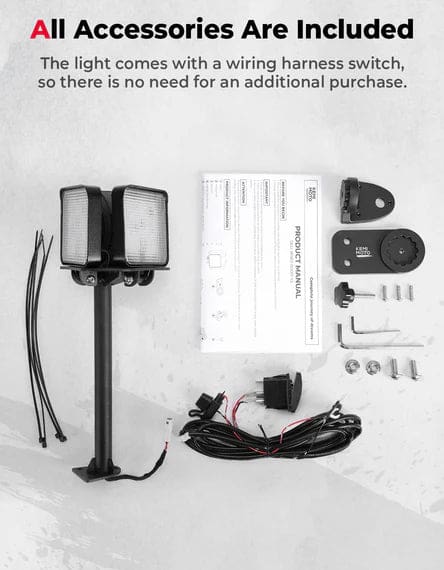 Work Light LED Spotlight for Polaris Pro XD/ Ranger 1000/ XP 1000 2018-2025 - Image 7
