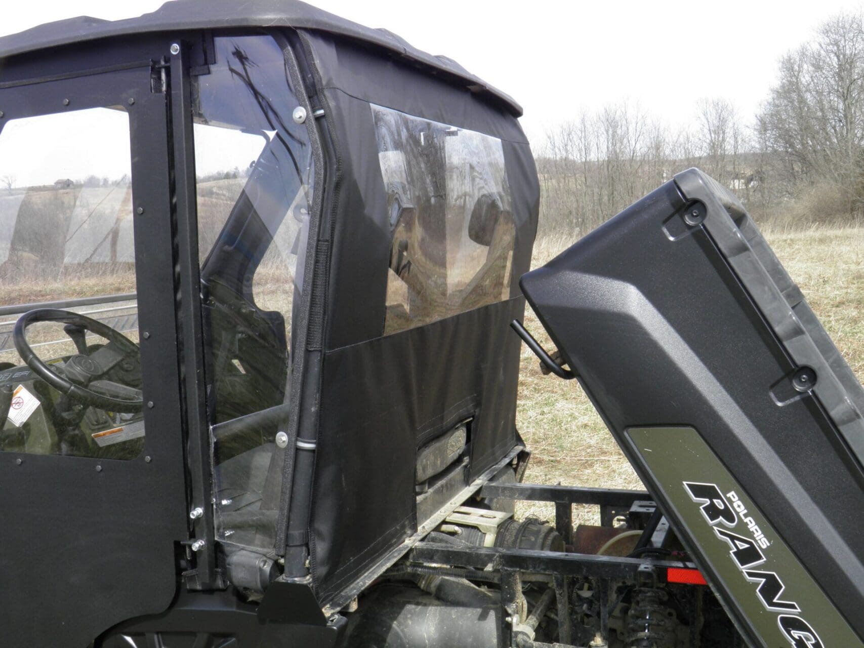 Polaris Ranger UTV with tilted cargo bed