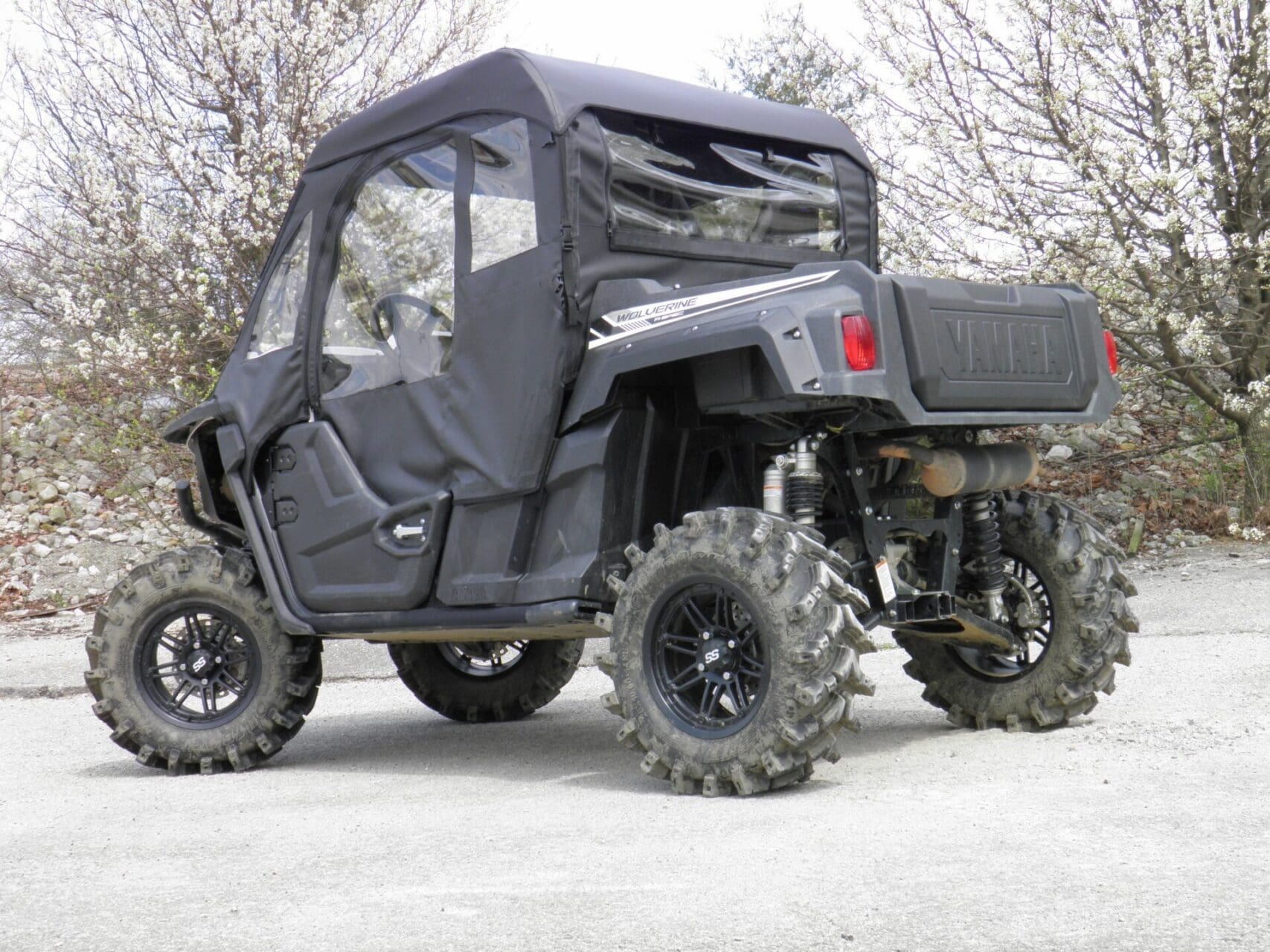 Yamaha UTV with rugged mud tires