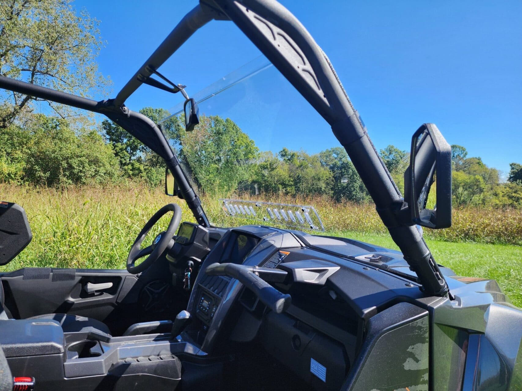 Yamaha Wolverine RMAX 4-1000 - 1 pc Scratch Resistant Windshield - Image 3